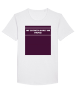my growth makes me proud3 Tricou mânecă scurtă guler larg Bărbat Skater