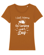 Go Camping Tricou mânecă scurtă guler larg fitted Damă Expresser