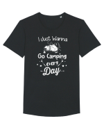 Go Camping Tricou mânecă scurtă guler larg Bărbat Skater