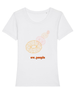 ew people Tricou mânecă scurtă guler larg fitted Damă Expresser