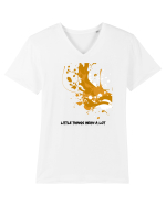 little things mean a lot2 Tricou mânecă scurtă guler V Bărbat Presenter