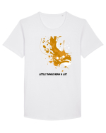 little things mean a lot2 Tricou mânecă scurtă guler larg Bărbat Skater