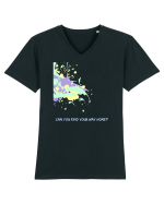 can you find your way home Tricou mânecă scurtă guler V Bărbat Presenter