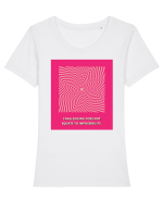 challenging does not equate to impossibility Tricou mânecă scurtă guler larg fitted Damă Expresser