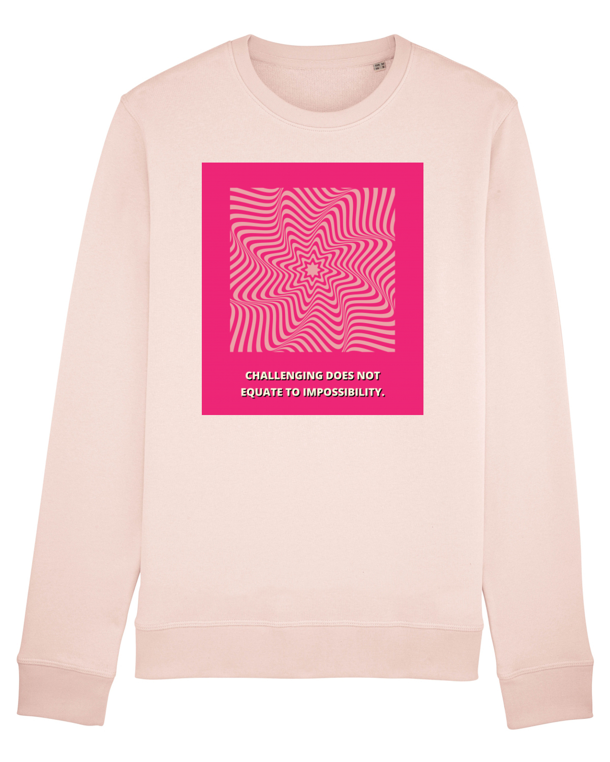 Bluză mânecă lungă Unisex Rise Candy Pink