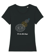 it s the little things Tricou mânecă scurtă guler larg fitted Damă Expresser