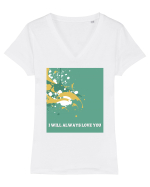 i will always love you Tricou mânecă scurtă guler V Damă Evoker