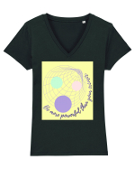 be more powerful than your excuses Tricou mânecă scurtă guler V Damă Evoker