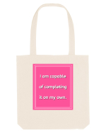 i am capable of completing it on my  own7 Sacoșă textilă