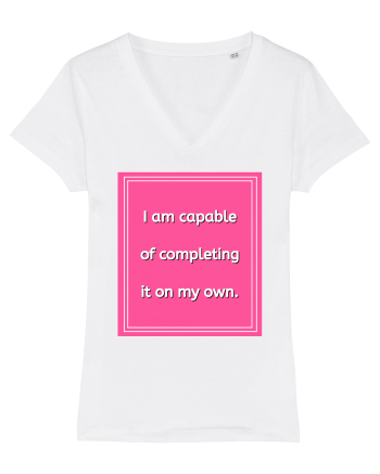 i am capable of completing it on my  own7 White