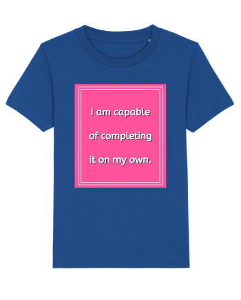 i am capable of completing it on my  own7 Majorelle Blue