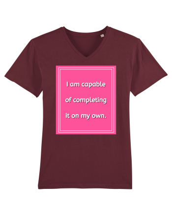 i am capable of completing it on my  own7 Burgundy