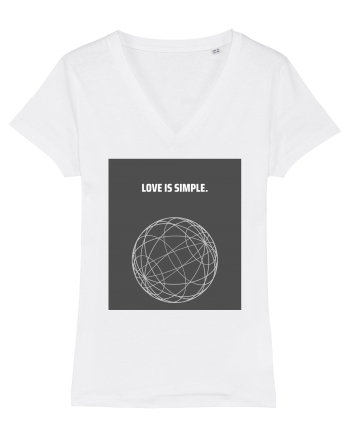love is simple White