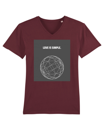 love is simple Burgundy