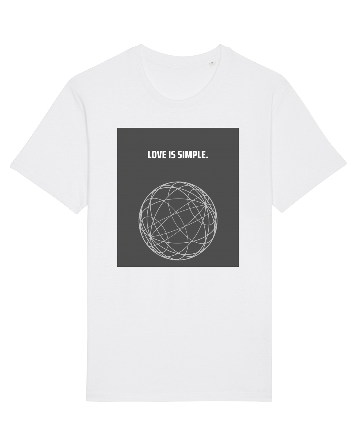Tricou mânecă scurtă Unisex Rocker White