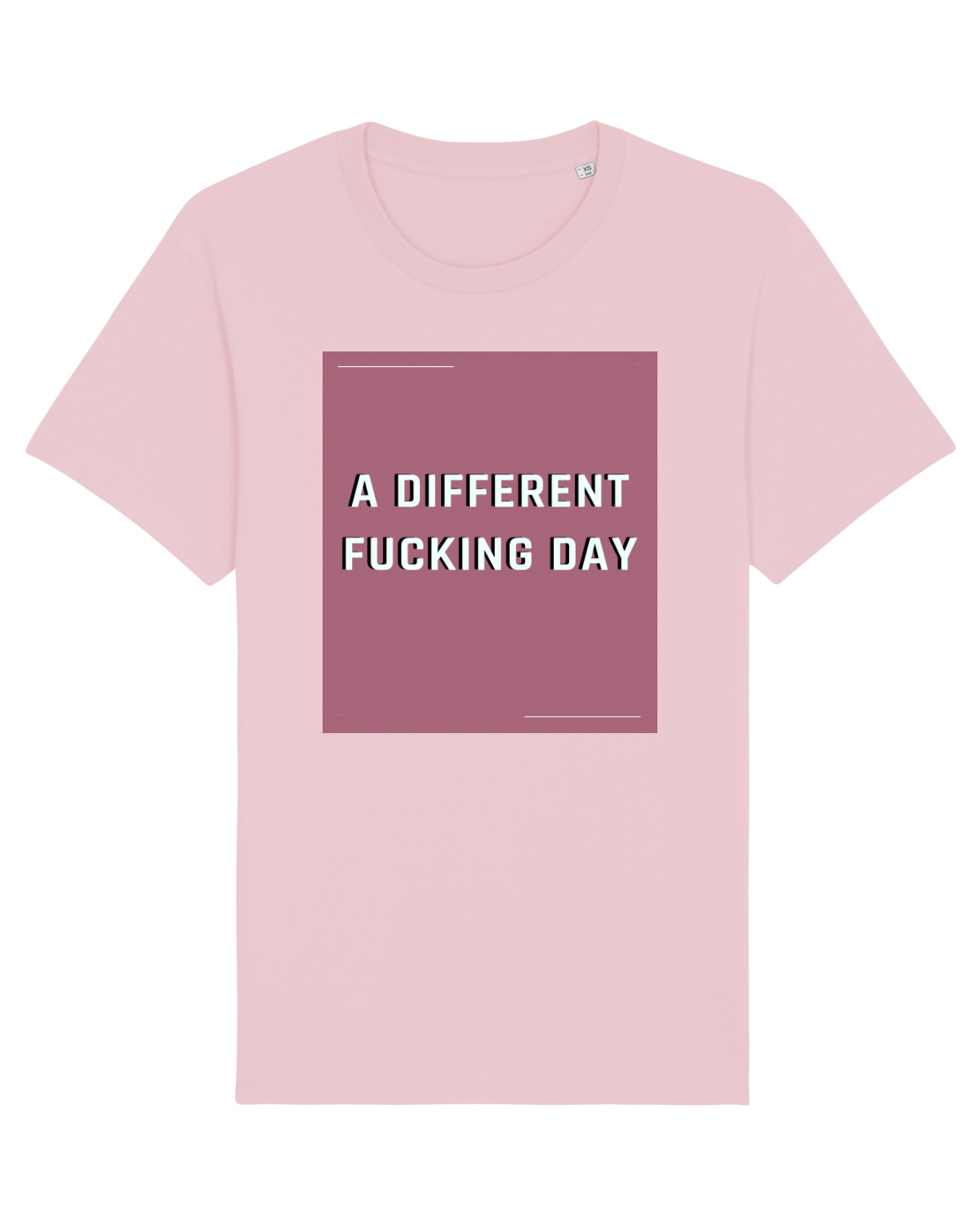 Tricou mânecă scurtă Unisex Rocker Cotton Pink