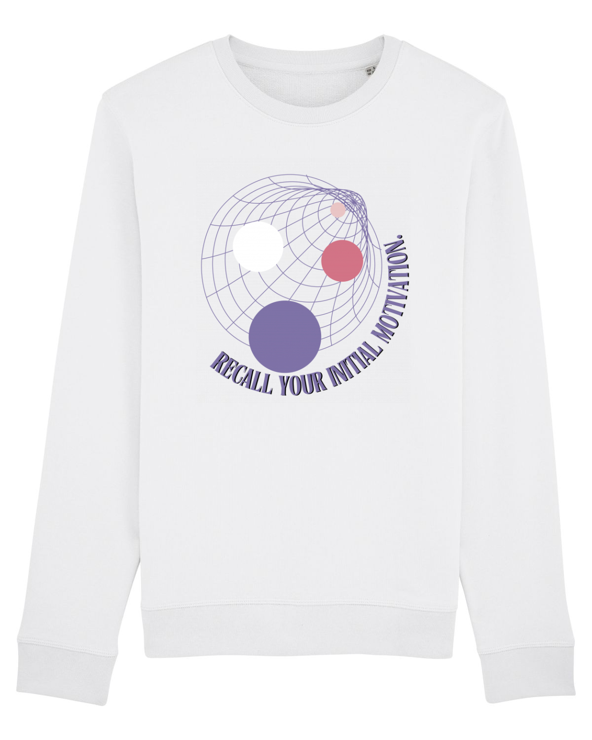 Bluză mânecă lungă Unisex Rise White