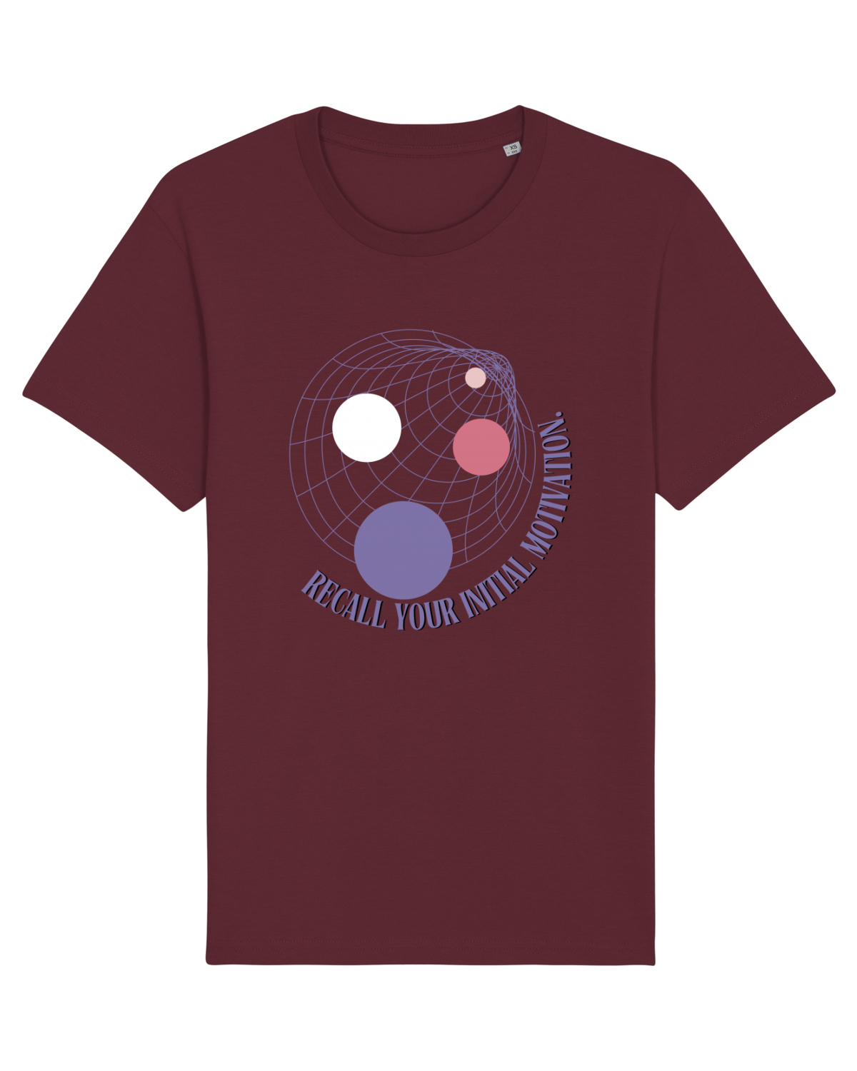 Tricou mânecă scurtă Unisex Rocker Burgundy