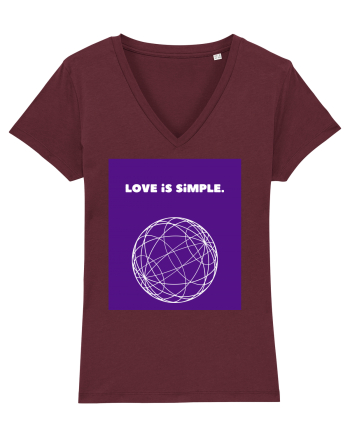 love is simple2 Burgundy