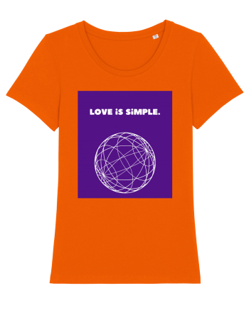 love is simple2 Bright Orange