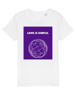 love is simple2 Tricou mânecă scurtă  Copii Mini Creator
