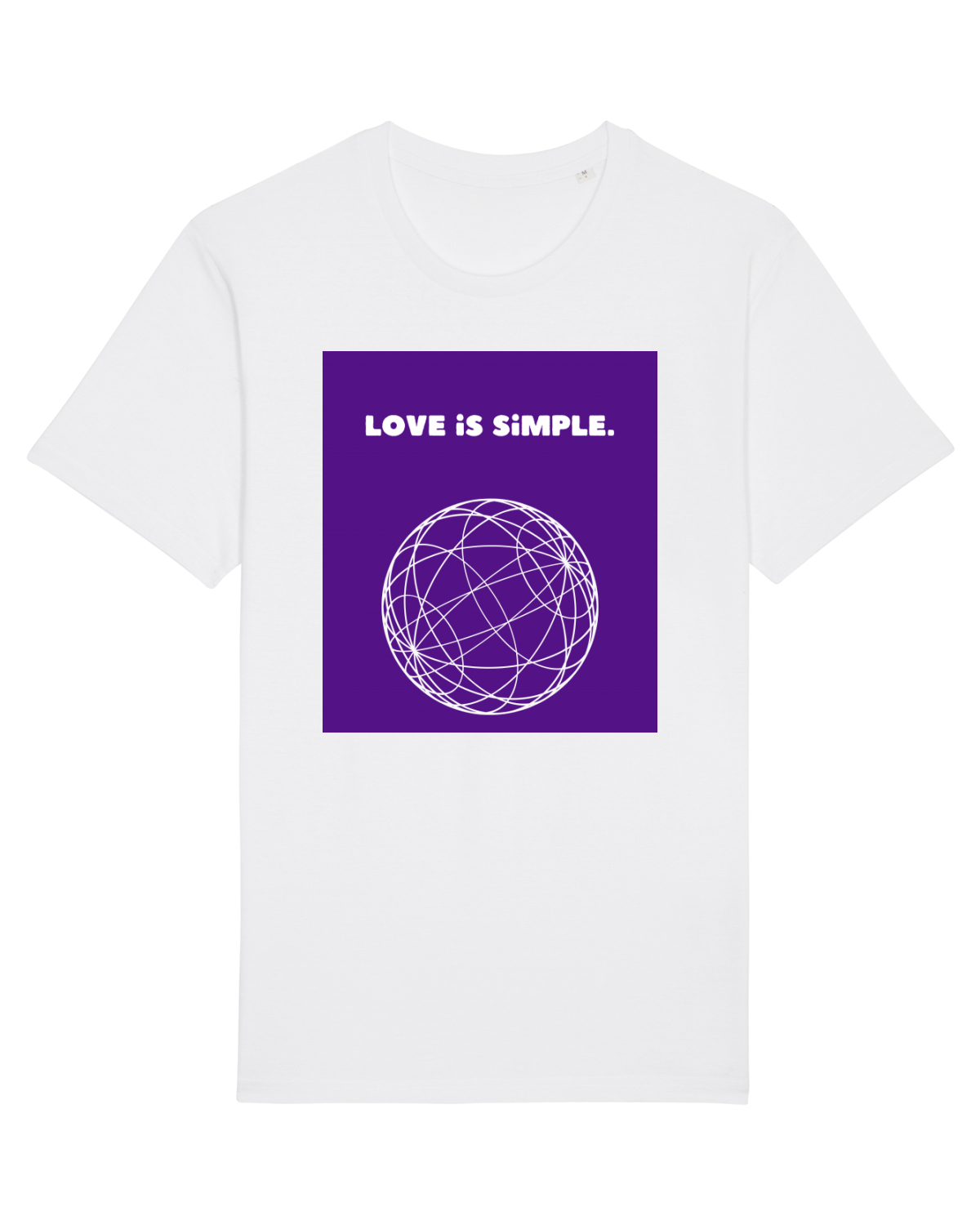 Tricou mânecă scurtă Unisex Rocker White