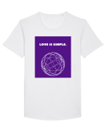 love is simple2 Tricou mânecă scurtă guler larg Bărbat Skater