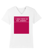 i have faith in the journey2 Tricou mânecă scurtă guler V Bărbat Presenter