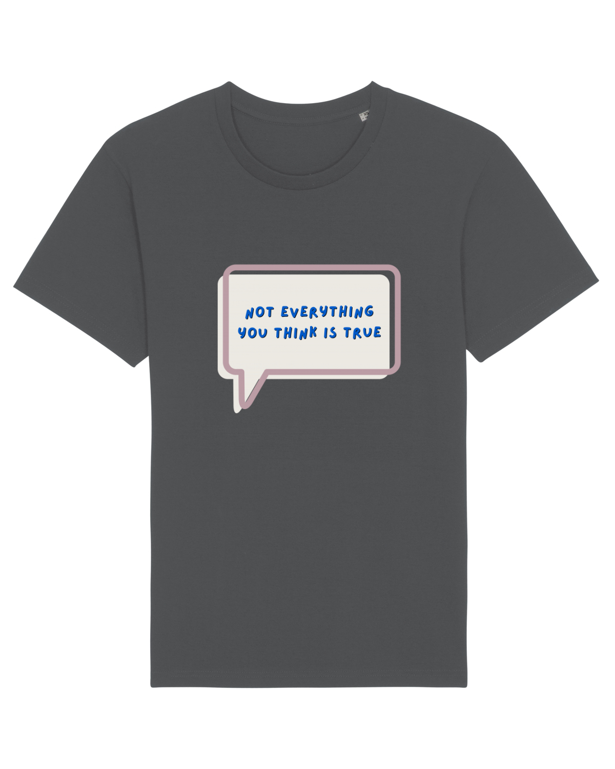 Tricou mânecă scurtă Unisex Rocker Anthracite