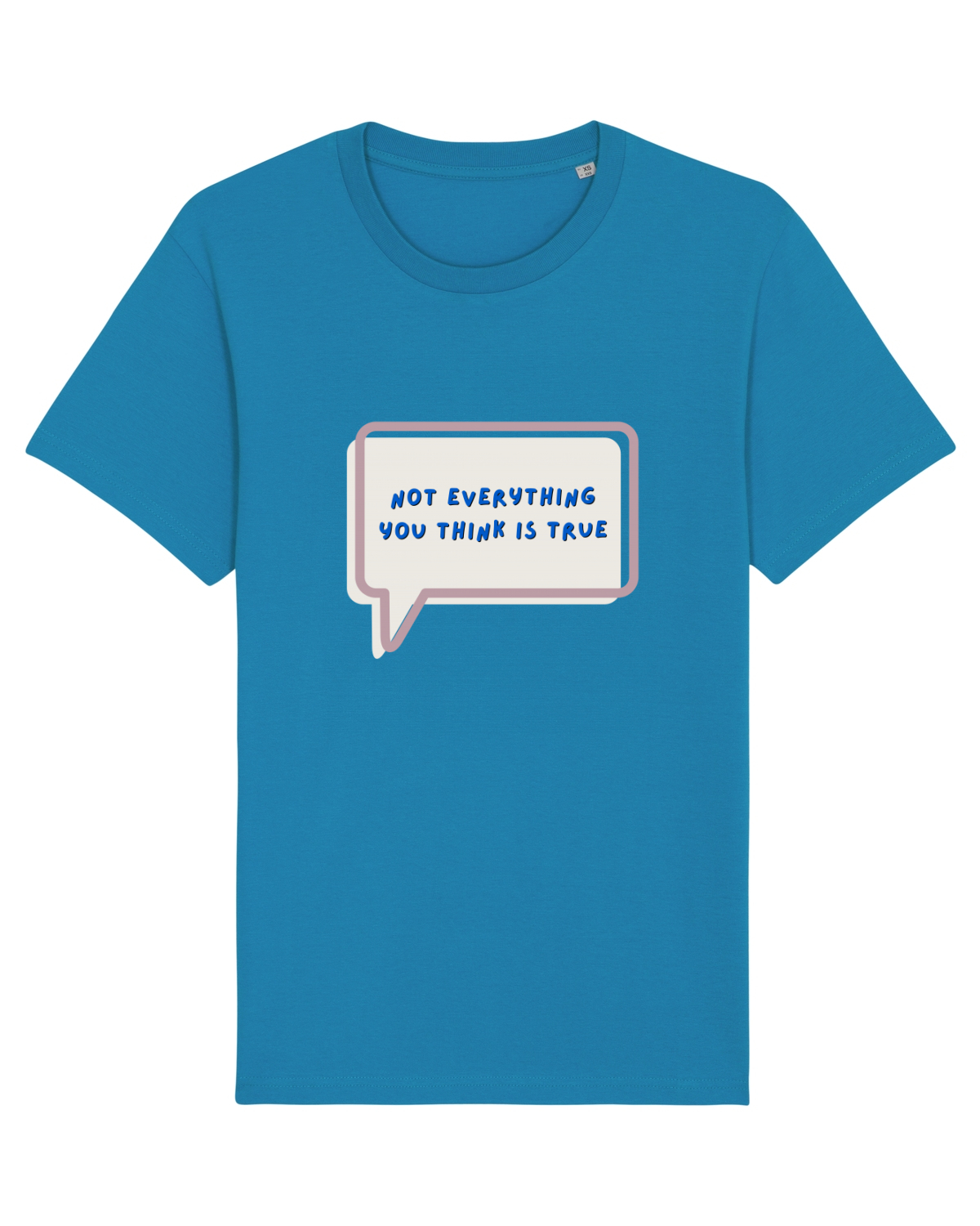 Tricou mânecă scurtă Unisex Rocker Azur