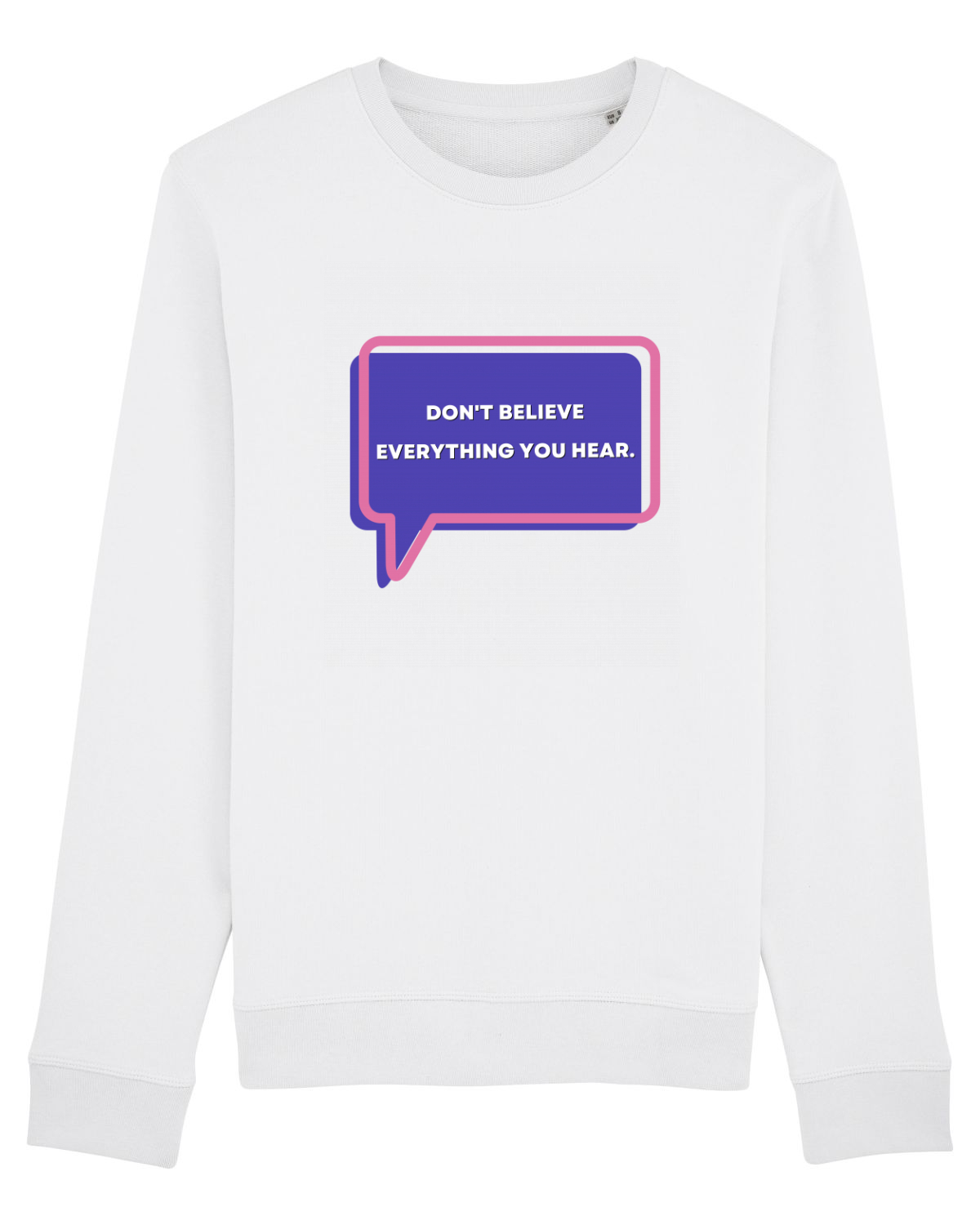 Bluză mânecă lungă Unisex Rise White