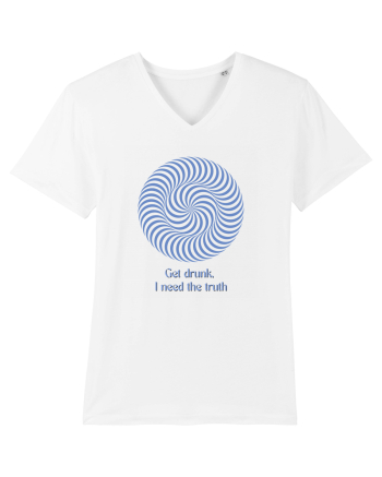 get drunk, i need the truth3 White