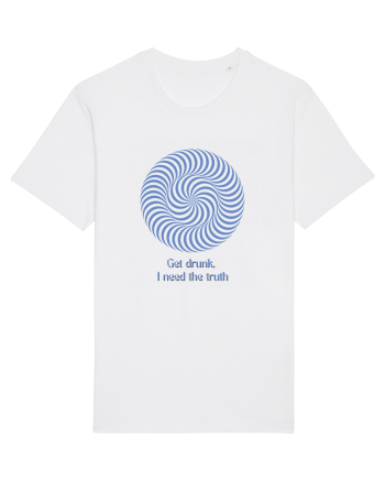 get drunk, i need the truth3 White