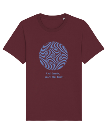 get drunk, i need the truth3 Burgundy