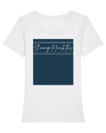 i ll manage to finish this2 Tricou mânecă scurtă guler larg fitted Damă Expresser