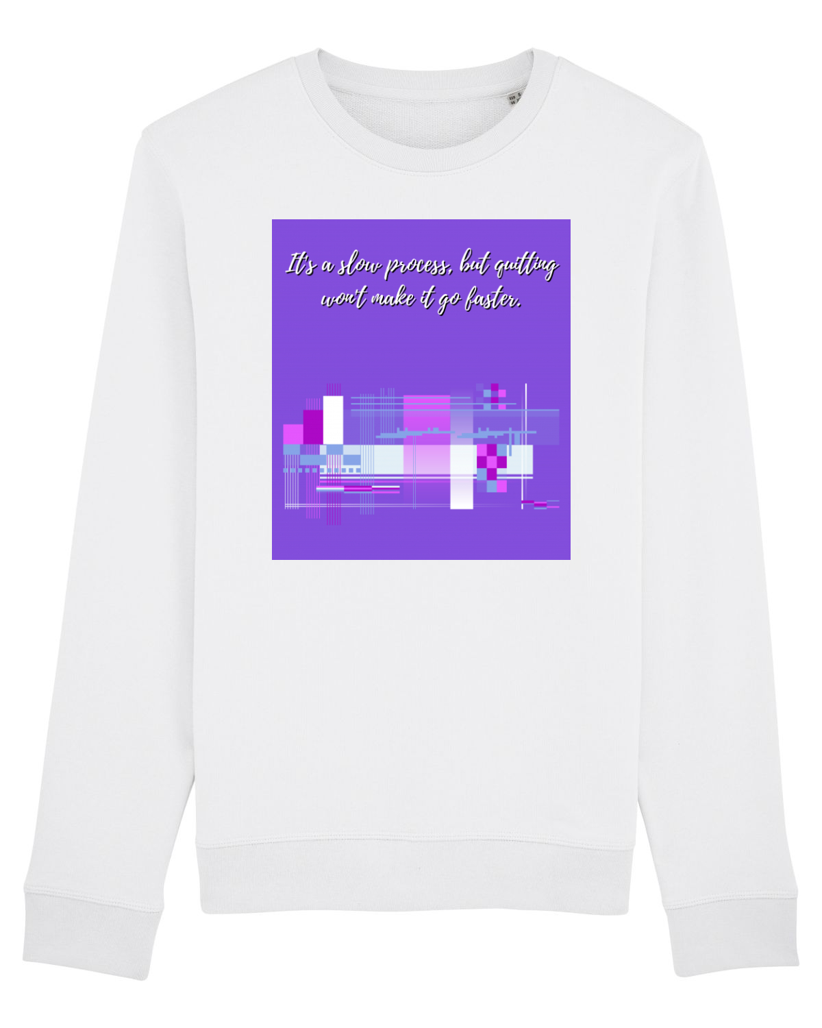 Bluză mânecă lungă Unisex Rise White