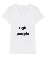ugh people3 Tricou mânecă scurtă guler V Damă Evoker