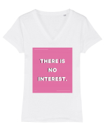 there is no interest5 Tricou mânecă scurtă guler V Damă Evoker