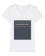 i have confidence in myself2 Tricou mânecă scurtă guler V Damă Evoker