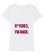 bitches i m back4 Tricou mânecă scurtă guler V Damă Evoker