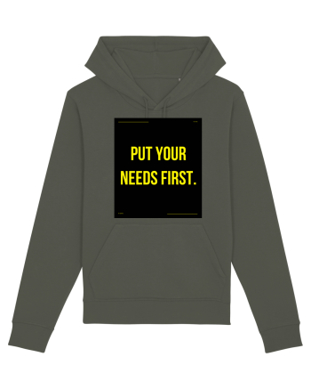 put your needs first4 Khaki