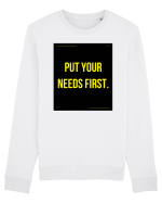 put your needs first4 Bluză mânecă lungă Unisex Rise