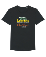 Demand chocolate Tricou mânecă scurtă guler larg Bărbat Skater