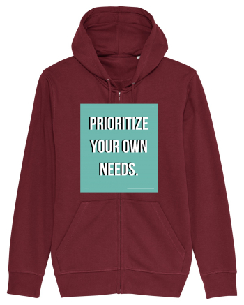 prioritize your own needs5 Burgundy
