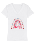 Baby Tricou mânecă scurtă guler V Damă Evoker