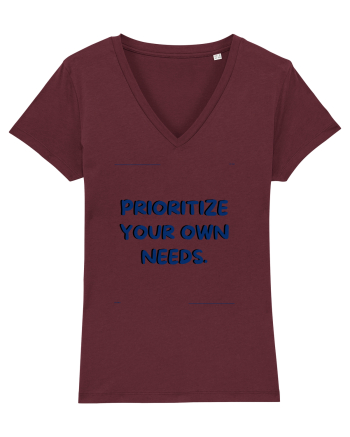 prioritize your own needs7 Burgundy