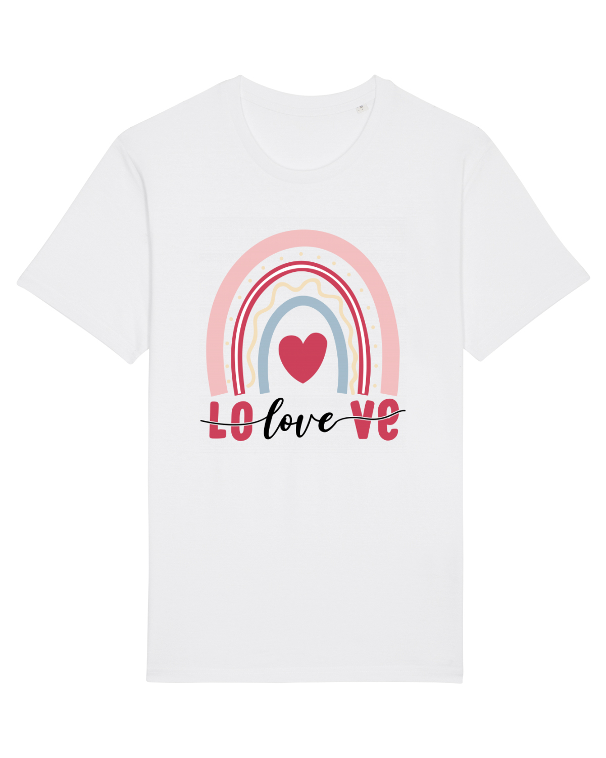 Tricou mânecă scurtă Unisex Rocker White
