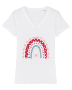 Love Rainbow Tricou mânecă scurtă guler V Damă Evoker