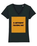 a different fucking day7 Tricou mânecă scurtă guler V Damă Evoker