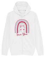 Love you Hanorac cu fermoar Unisex Connector